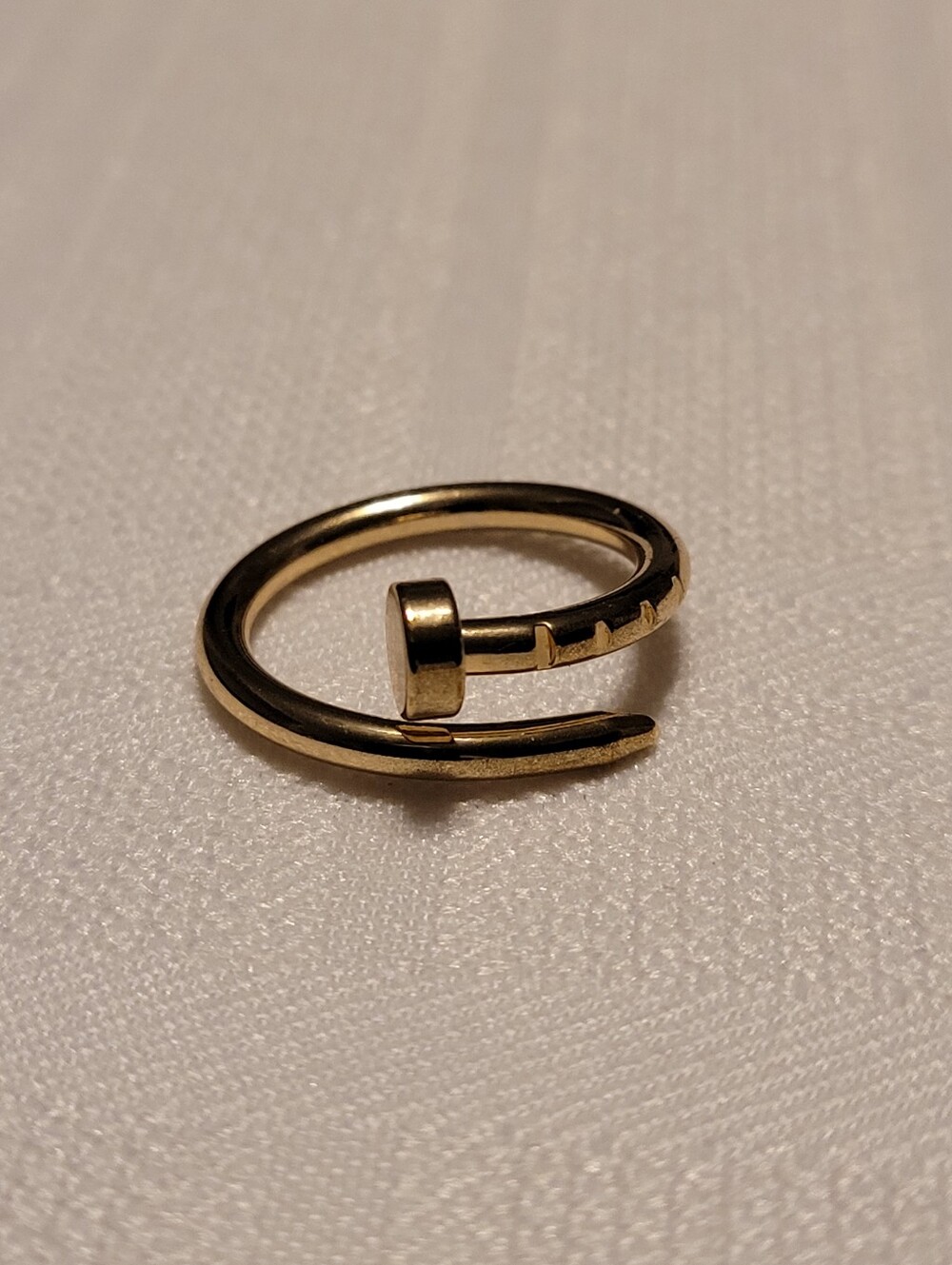 Ring Gold Twisted Nail Fashion